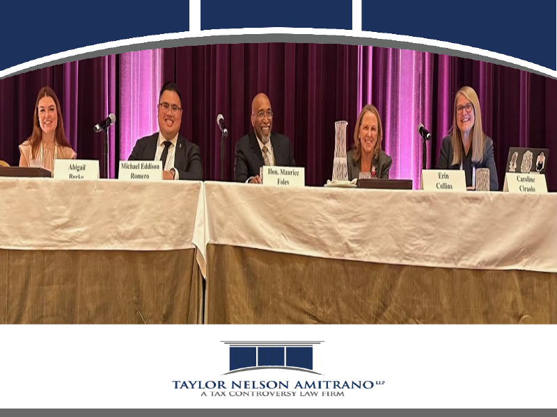 Taylor Nelson Amitrano LLP Associate Michael Romero Presents at the American Bar Association’s Criminal Tax Fraud and Tax Controversy Conference in Las Vegas