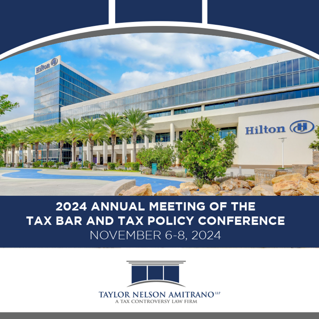 Lavar Taylor and Jonathan Amitrano, Attorneys at Taylor Nelson Amitrano LLP, Invited to present at November 2024 California Lawyers Association Annual Meeting in Anaheim