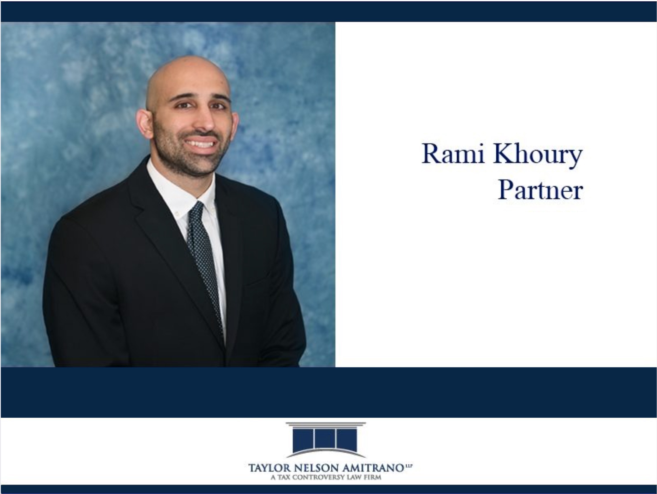 Rami Khoury Presents at the 2025 ABA Midyear Tax Meeting in Los Angeles, CA